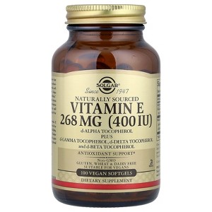Solgar Vitamin E, 268 mg (400 IU), 100 Vegan Softgels - 1 of 4