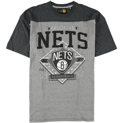 G-III Sports Mens Brooklyn Nets Graphic T-Shirt, Grey, XXX-Large