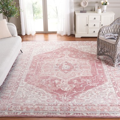 Layla Ivory and Grey Soft Square Synthetic Rug - 6'-7" x 6'-7"
