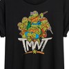 Women's - Teenage Mutant Ninja Turtles - Rebel Road Group Oversized Graphic T-Shirt - 2 of 4