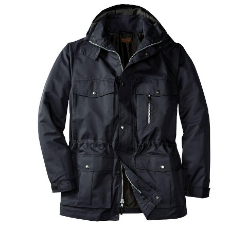 Boulder Creek by KingSize Lightweight Expedition Parka - L, Black