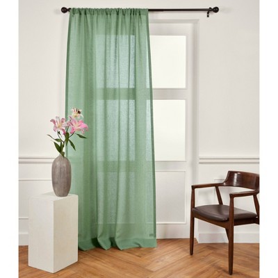 Solino Home Linen Sheer Curtains With Rod Pocket For Living Room, Bedroom