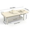 Dolonm 31.5"  Wide - Quality Leather Beauty Spa Furniture Massage Table Bed Iron on Round Legs Facial Bed Beauty Bed - 2 of 4