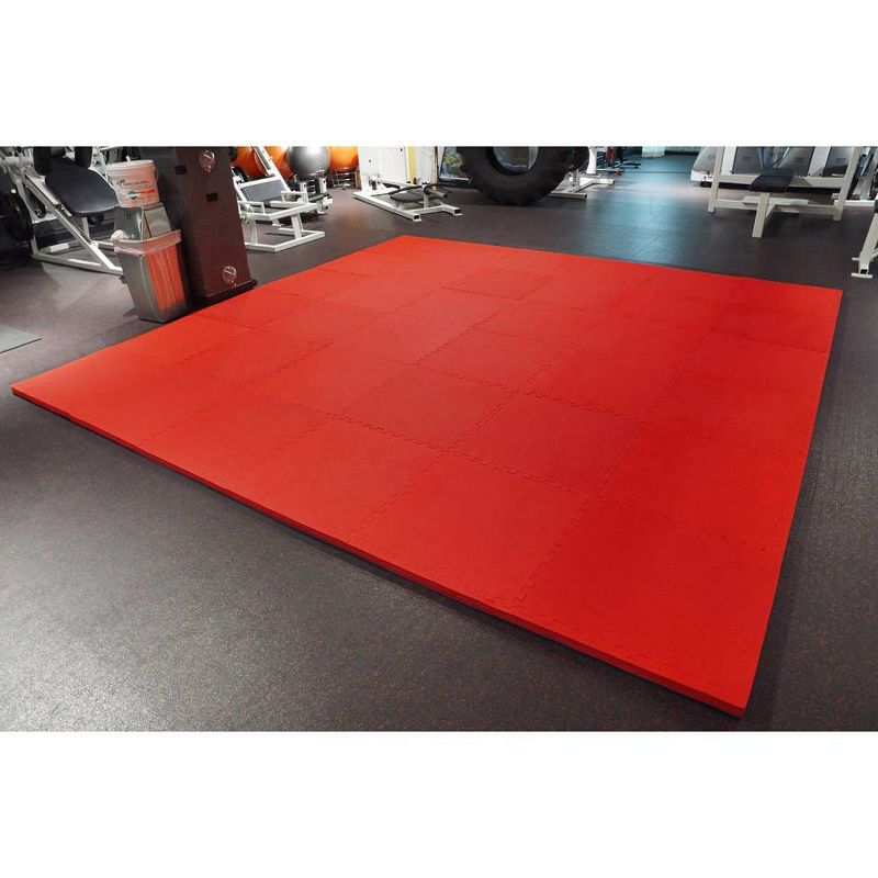 Meister X-Thick 1.5&#34; Interlocking 16 Tiles Gym Floor Mat - Red, 4 of 6