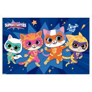 Trends International Disney Jr. SuperKitties (2023) - Heroes Framed Wall Poster Prints - 1 of 4