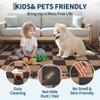 Checkered Easy Jute Runner Rug, Non-Slip Modern Rug Runners, Washable Ultra-Thin Low Pile Indoor Outdoor Carpet Accent Rugs - 4 of 4