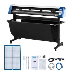 VEVOR Vinyl Cutter 53 Inch Vinyl Cutter Machine Semi-Automatic DIY Vinyl Printer Cutter Machine Manual Positioning Sign Cutting ,Black - 1 of 4