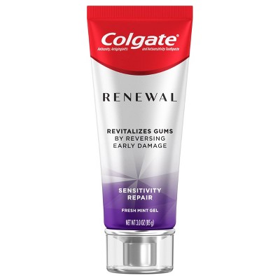Colgate Renewal Revitalizing Gum & Sensitivity Repair Toothpaste - Fresh Mint Gel - 3oz