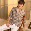 Campus Sutra Men Men's Saltbox Beige Heathered-Buffalo Check Shirt - 2 of 4
