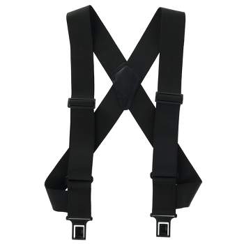 Men's Elastic Suspenders with Heavy Duty Metal Clips