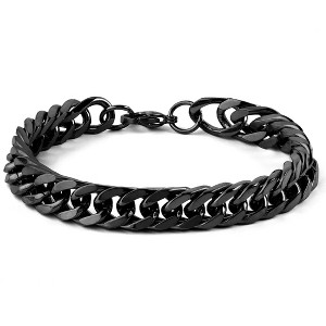 Crucible Men's Polished Stainless Steel Curb Chain Bracelet (10mm) - 8" - 1 of 4