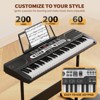 SKONYON 61 Key Electric Piano Keyboard Set Keyboard Piano for Beginners, Musical Keyboard with Music Stand, and Stool - 3 of 4