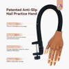Saviland 2025 Nail Practice Hand Kit - 200Pcs Training Set with Anti-Slip Base, Artificial Nails & Tools for Beginner Nail Tech. - 3 of 4