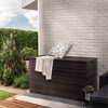 154gal Steel Deck Box Brown - Teamson Home: Weather-Resistant Outdoor Pool & Patio Cushion Storage - 2 of 4