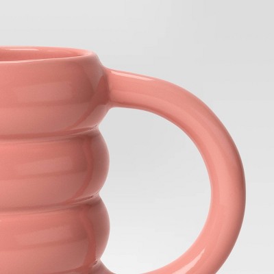 13oz Stoneware Artisan Mug Coral - Room Essentials&#8482;_1