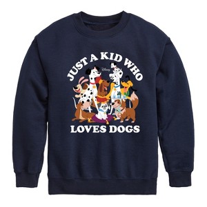 Boys' - Disney - Cats & Dogs Graphic Long Sleeve Fleece Sweatshirt - 1 of 4