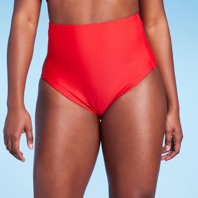 Women's Extra High Waist Tummy Control Medium Coverage Bikini Bottom - Kona Sol™, 5 of 20