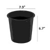 SEVOBAL Planters 7.9" Round Nursery Plant Pot With Drainage Holes Lightweight UV Resistant Durable And All Season (5 Pack), Black, 7.90"*7.9"*6.70" - 2 of 4