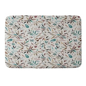 Deny Designs Ninola Design Nature Botanical Leaves Fall Memory Foam Bath Mat - 1 of 4