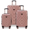 STELLA BLANC Nova 3-Piece Hardside Expandable Spinner Luggage Set Rose Gold - 2 of 4
