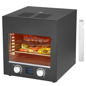 VEVOR Electric Steak Grill, 1800W Smokeless Infrared Electric Broiler, 1450°F Stainless Steel Steak Cooker with 6-Tier Adjustable Rack, Black - 1 of 4