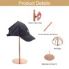 Unique Bargains Stainless Steel Adjustable Height Hat Stand Holder Wigs Display Rack - 4 of 4