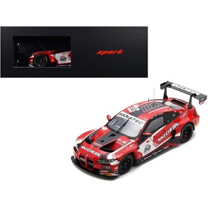BMW M4 GT3 #32 "Team WRT" "24 Hours of Spa" (2023) with Acrylic Display Case 1/18 Model Car by Spark - 1 of 4