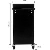 Professional 4-Drawer Rolling Tool Chest, Heavy-Duty Modular Tool Cabinet with Locking Wheels, Workshop Organizer for Garage & Repair Shop, Black - 3 of 4