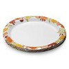 10ct 10" Thanksgiving Paper Party XL Plate Wreath - 2 of 3