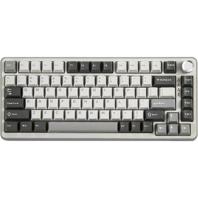 YUNZII B75 PRO Wireless Mechanical Keyboard,75% Layout with Knob,Hot Swap Gasket Custom Structure,Creamy Pre-lubed Switches