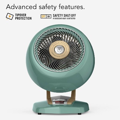Vornado VHEAT Green Heater: Portable Electric Space Heater for Office & Desk, 2 Settings, 100-300 sq. ft. Coverage — detail 3