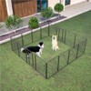FURNIinspire Pet Crates and Houses Secure Portable Pet Fence, Pet Exercise Pen for Outdoor, for Outdoor Adventures Home Use, Black, 32"*32"*40" - 4 of 4