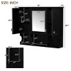 Modern Medicine Cabinet With Mirror And Open Shelves,Wall Mounted Bathroom Medicine Cabinet,Bathroom Storage Cabinet-Cuddlewood - 4 of 4