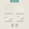 Gibson Home Melbourne White Plates and Bowls Set, 16 Piece Embossed Ceramic Dinnerware Set - Service for 4 - 2 of 4