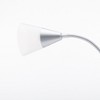 71.3" Torchiere Floor Lamp with Reading Light, Frosted Shade, Modern Design - 3 of 4