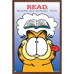 Trends International Garfield - Read Framed Wall Poster Prints - 1 of 4