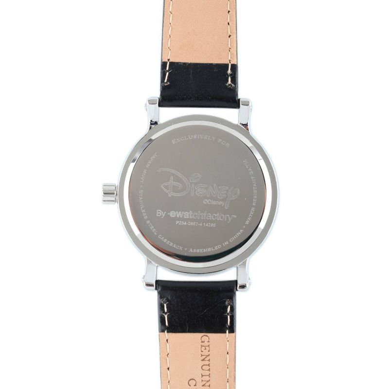 Women&#39;s Disney Mickey and Minnie Shinny Vintage Articulating Watch with Alloy Case - Black, 4 of 6