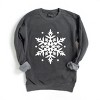 White Snowflake - Garment Dyed Sweatshirt - 2 of 3