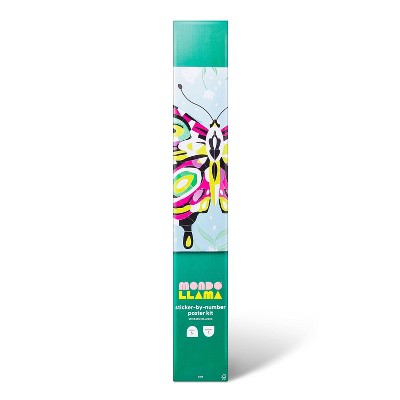 Sticker-By-Number Poster Butterfly - Mondo Llama™