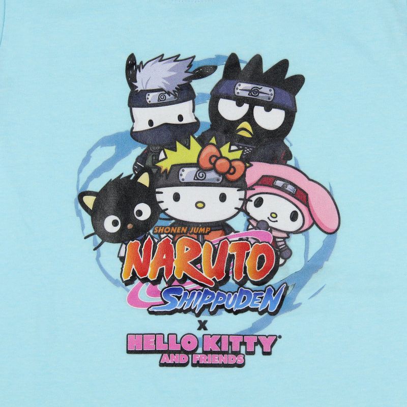 Naruto Shippuden X Sanrio Girls' Hello Kitty And Friends T-Shirt Tee Kids, 2 of 4