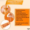 KatchOn, Shiny Orange Fringe Backdrop Curtain - 3.2x8 Feet, Pack of 2 | Foil Backdrop | Basketball Party Decorations - 3 of 4