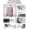 Generic Carry On Luggage 22x14x9 Airline Approved, luggage with Spinne - 3 of 4
