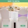 Unique Bargains Polyester Strong Stretchability Wedding Party Chair Sashes 100 Pcs - 4 of 4