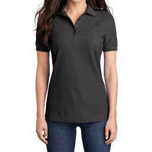 Mafoose Women's Classic Short Sleeve Core Blend Pique Polo T-shirt - 1 of 4