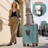 FONTOI Hardshell Luggage Set with 360掳 Spinner Wheels, Travel Suitcases with 8 Packing Cube for Women/Men Carry-On & Check-In, Blue, 11.2"*29.1"*18.3" - 2 of 4