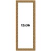 PosterPalooza | Panoramic Sculpted Black Picture Frame - UV Acrylic, Foam Board Backing, Hanging Hardware - 2 of 4