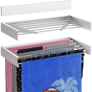 Bartnelli Wall-Mounted Laundry Drying Rack, 40" Metal, Heavy-Duty, Foldable, Max Space-Saving Power - 1 of 4