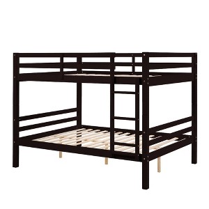 Dsvimoy Bed Bunk Bed with Easy Assembly and Eco Friendly Materials for Kids Room, Black, 79.13"*59.06"*61.81" - 1 of 4