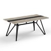 NicBex 70.9"Rectangular Large Dining Table Marble Grain Waterproof Deluxe Family Dining Table with Adjustable Legs for 8 for Kitchen, Office - 4 of 4