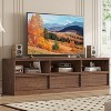 Mid Century Modern TV Stand for 65 70 75 Inch TVs, Industrial Entertainment Center with 3 Drawers & Open Shelves, Sturdy MDF, Vintage - 2 of 4